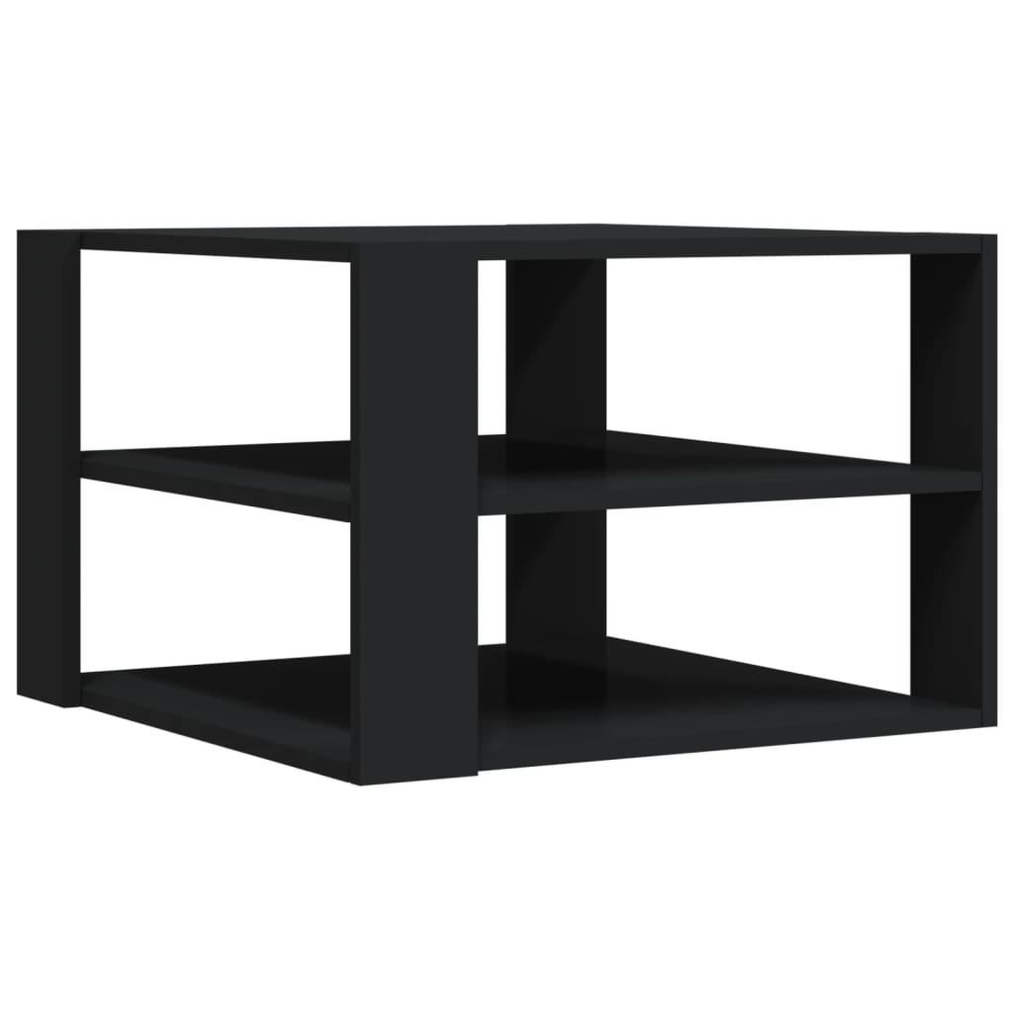 Voir la diapositive 2 : VIDAXL Table basse noir 59,5x59,5x40 cm bois d'ingenierie