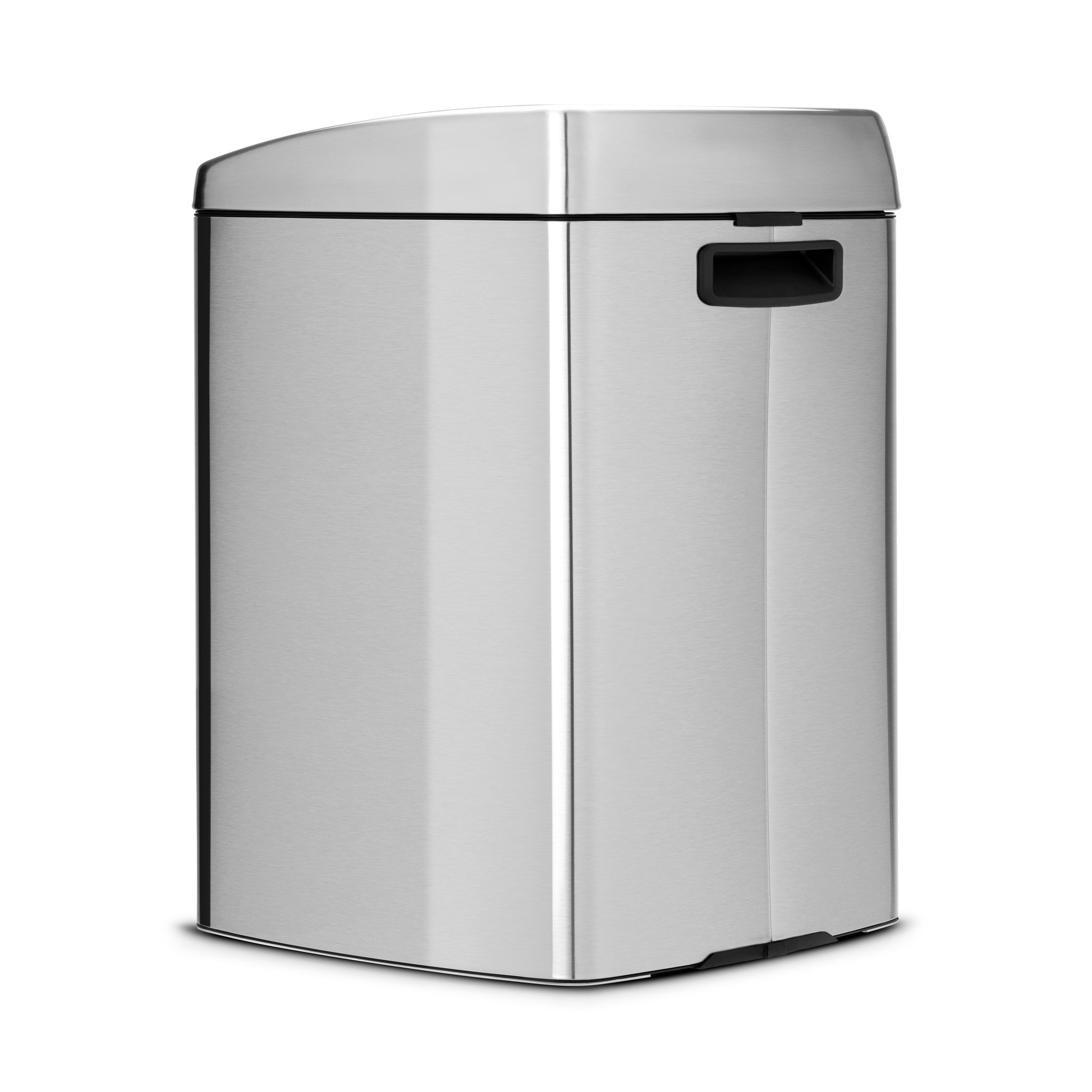 Voir la diapositive 1 : BRABANTIA Poubelle Touch Bin 25 Litres rectangulaire Matt Steel