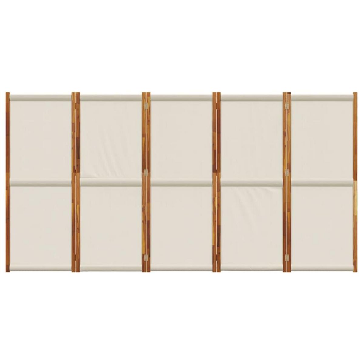 VIDAXL Cloison de separation 5 panneaux gris clair 350x180 cm