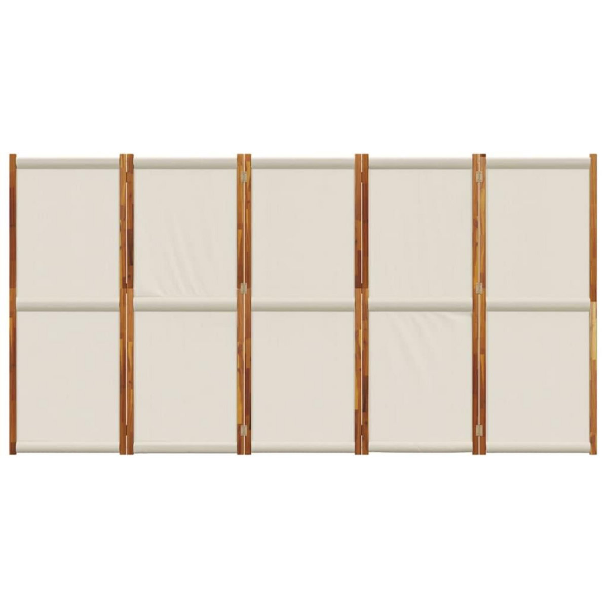 VIDAXL Cloison de separation 5 panneaux gris clair 350x180 cm