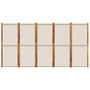 Voir la diapositive 4 : VIDAXL Cloison de separation 5 panneaux gris clair 350x180 cm