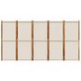 Voir la diapositive 4 : VIDAXL Cloison de separation 5 panneaux gris clair 350x180 cm