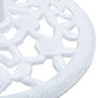 Voir la diapositive 5 : VIDAXL Socle de parasol Blanc 12 kg 48 cm Fonte