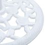 Voir la diapositive 5 : VIDAXL Socle de parasol Blanc 12 kg 48 cm Fonte