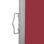 VIDAXL Auvent lateral retractable de patio 140x1200 cm Rouge