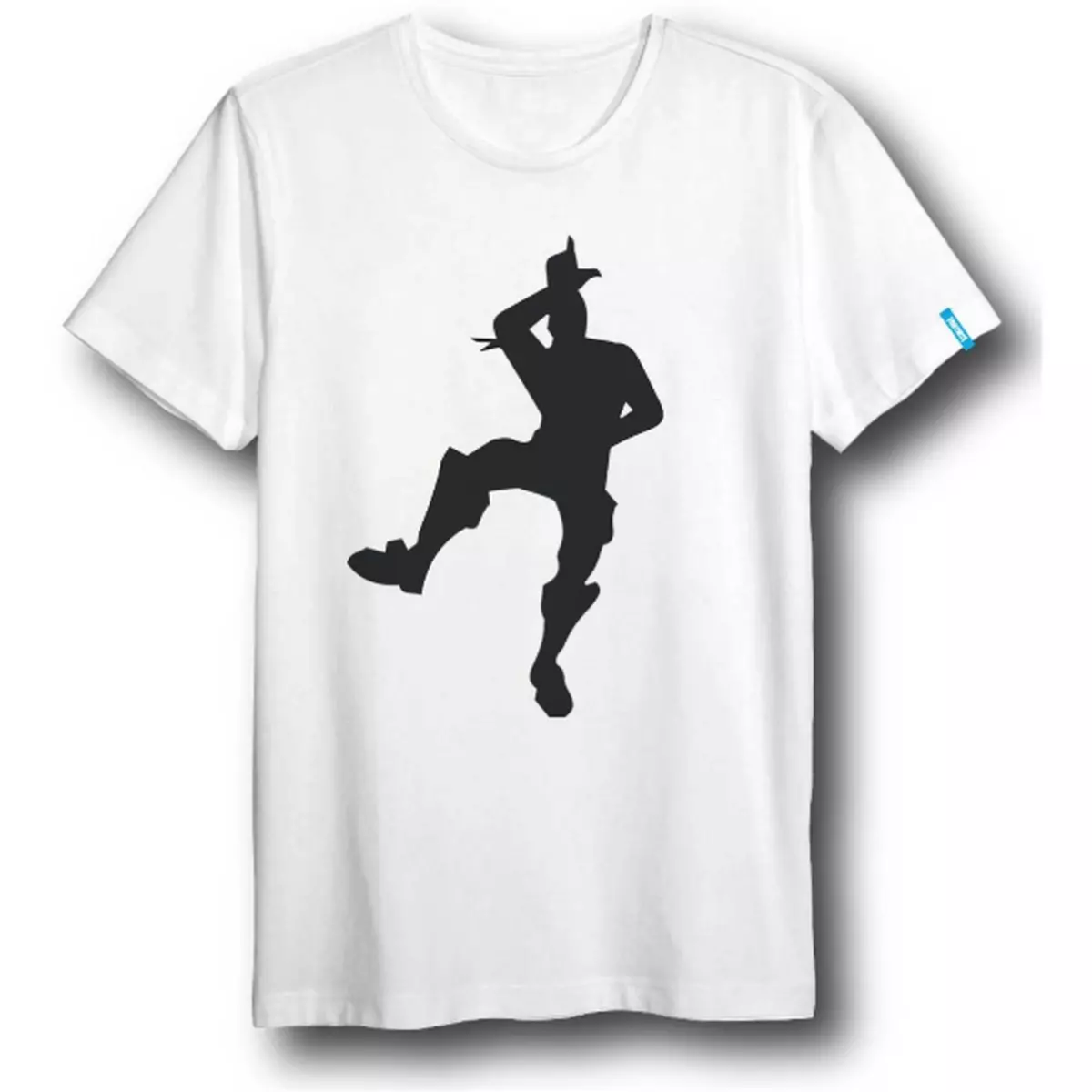 T-shirt Danse Noir sur Blanc Fortnite Taille Enfant 10ans