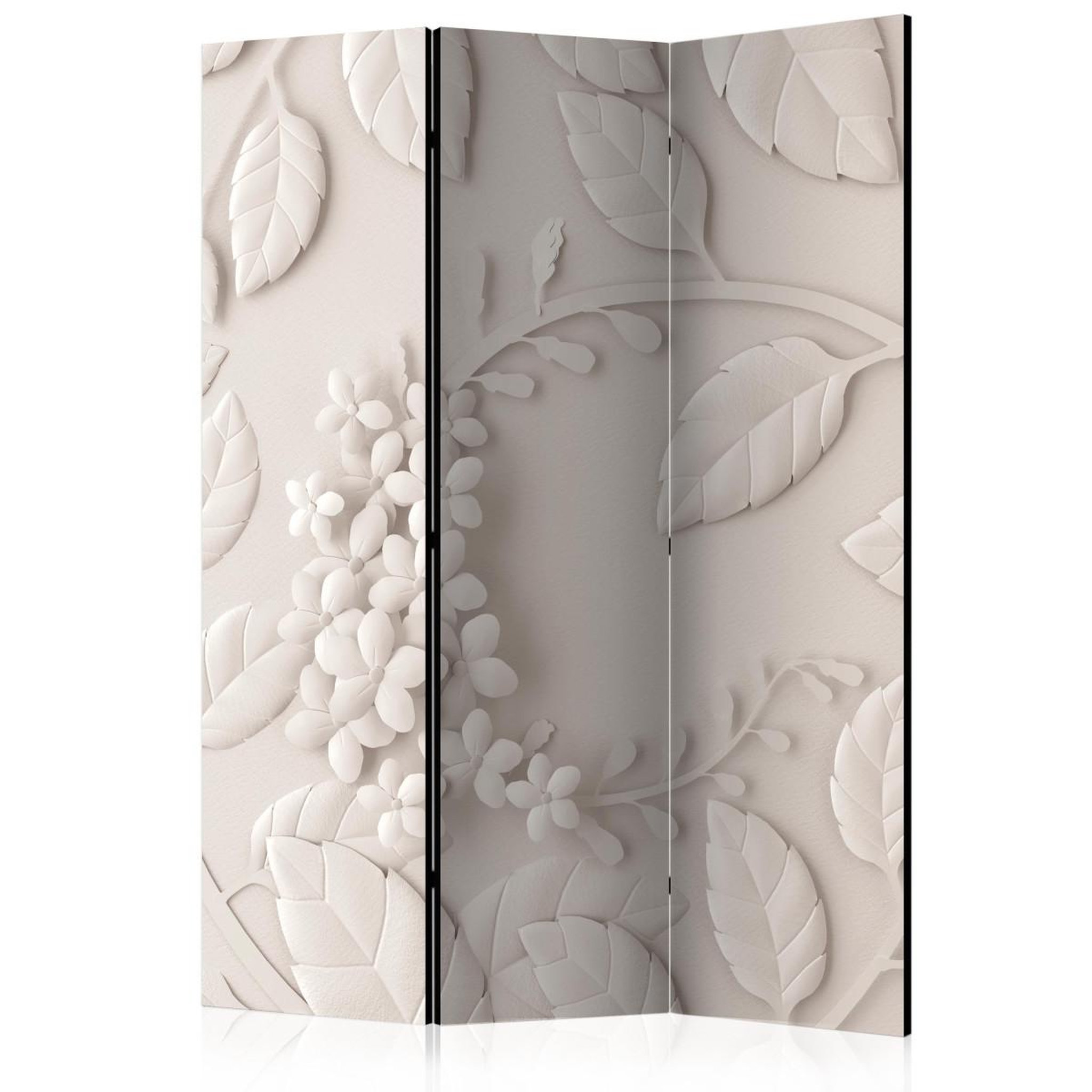 Paris Prix Paravent 3 volets  paper flowers cream  135x172cm