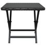 Voir la diapositive 4 : VIDAXL Table pliable noir 45x35x32 cm resine tressee