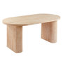 Voir la diapositive 1 : Paris Prix Table Ovale Effet Travertin  Miriam  180cm Beige