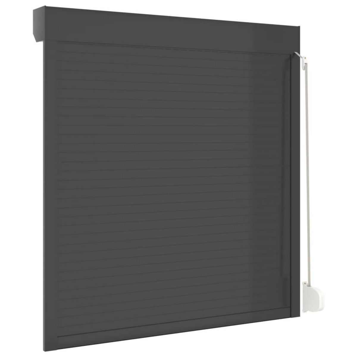 VIDAXL Volet roulant aluminium 130x140 cm anthracite