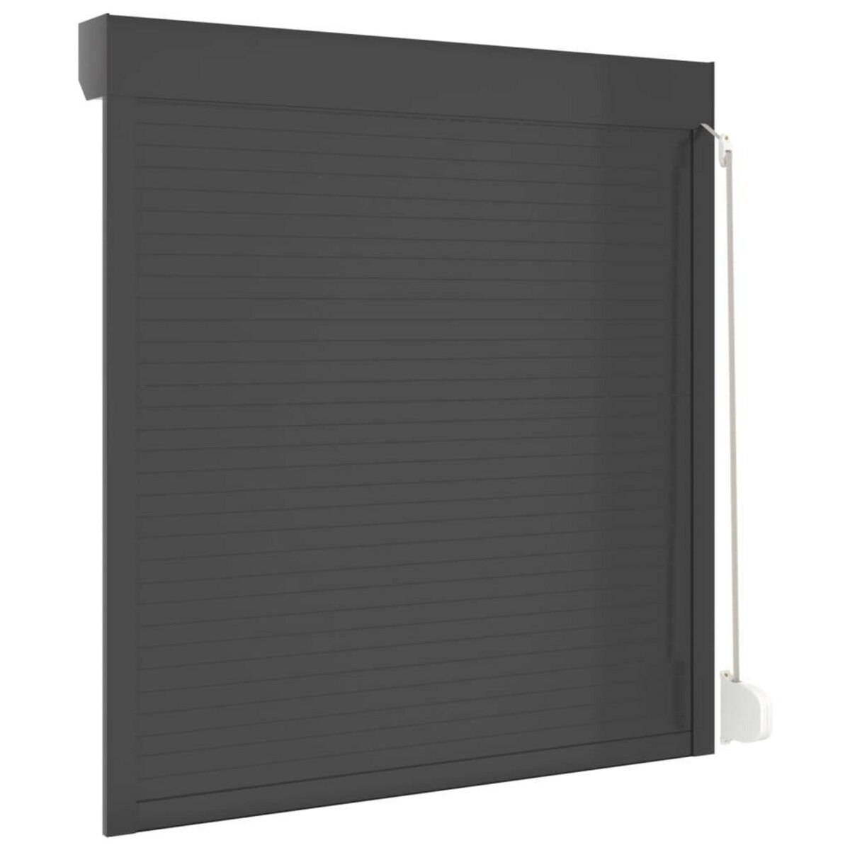 VIDAXL Volet roulant aluminium 130x140 cm anthracite