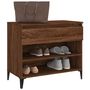 Voir la diapositive 4 : VIDAXL Armoire a chaussures Chene marron 70x36x60 cm Bois d'ingenierie