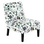 Voir la diapositive 1 : Paris Prix Fauteuil Design Imprimé  Indira  84cm Beige & Vert