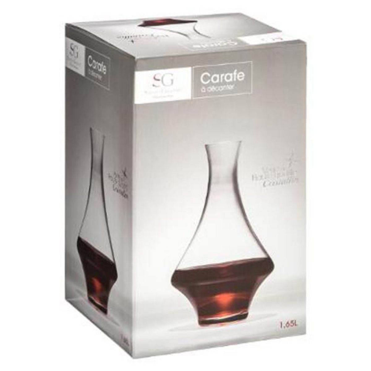 SECRET DE GOURMET Carafe à Décanter  Clarillo  1,65L Transparent