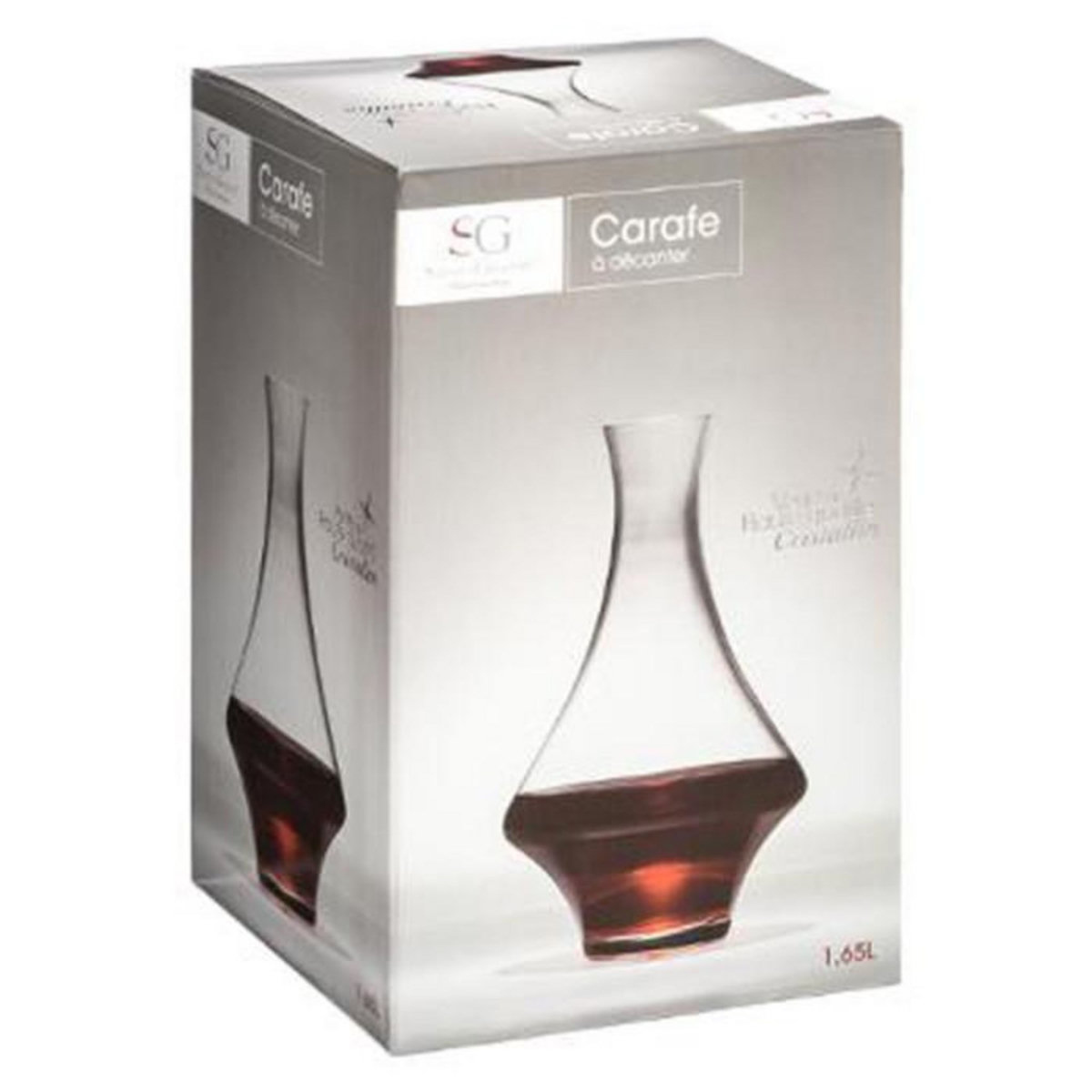 SECRET DE GOURMET Carafe à Décanter  Clarillo  1,65L Transparent