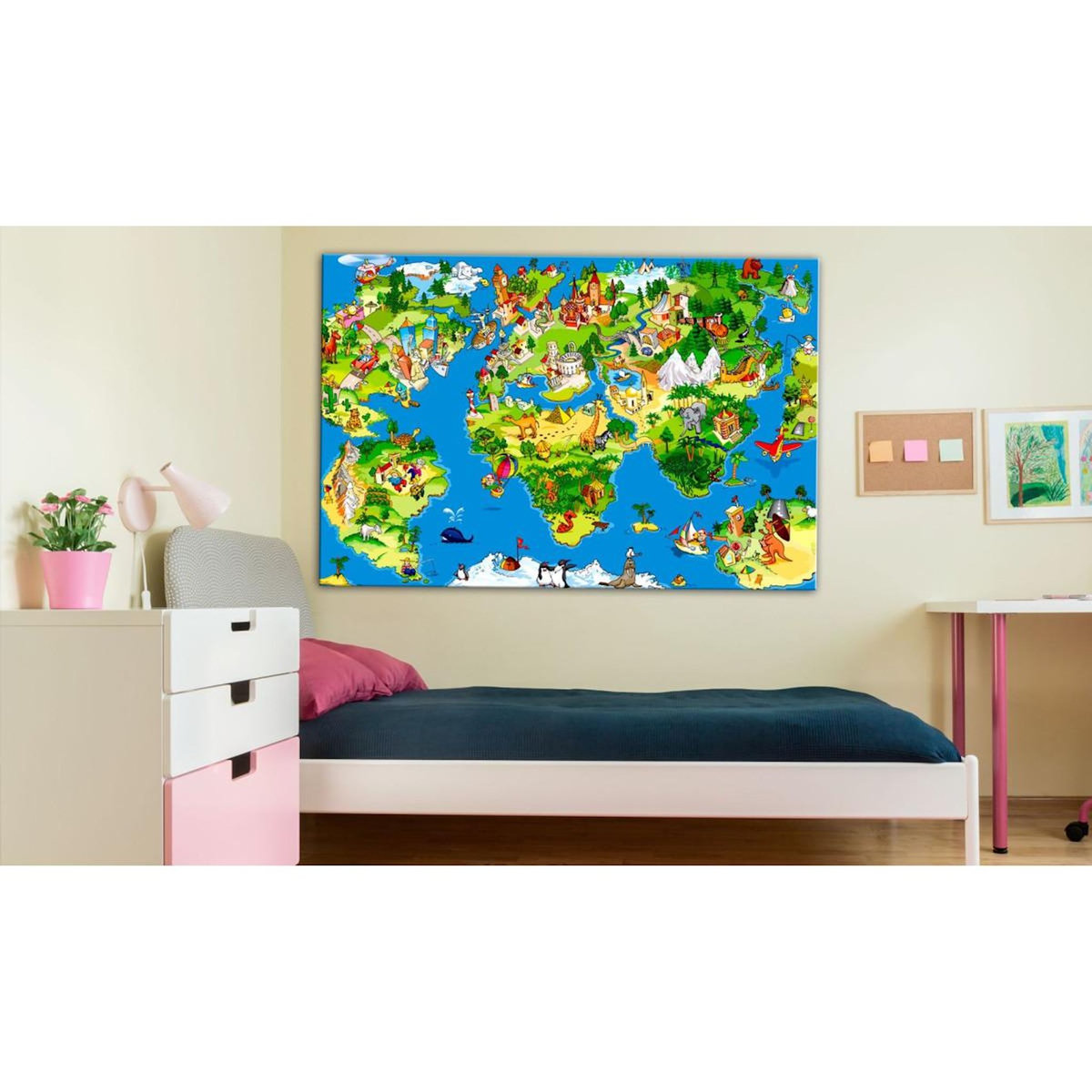 Paris Prix Tableau Imprimé  Children's Map Wide