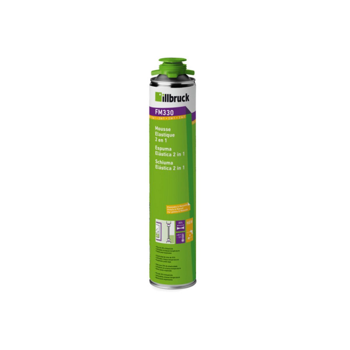 Illbruck Mousse élastique 2en1 ILLBRUCK - FM330 - 750ml - 341329