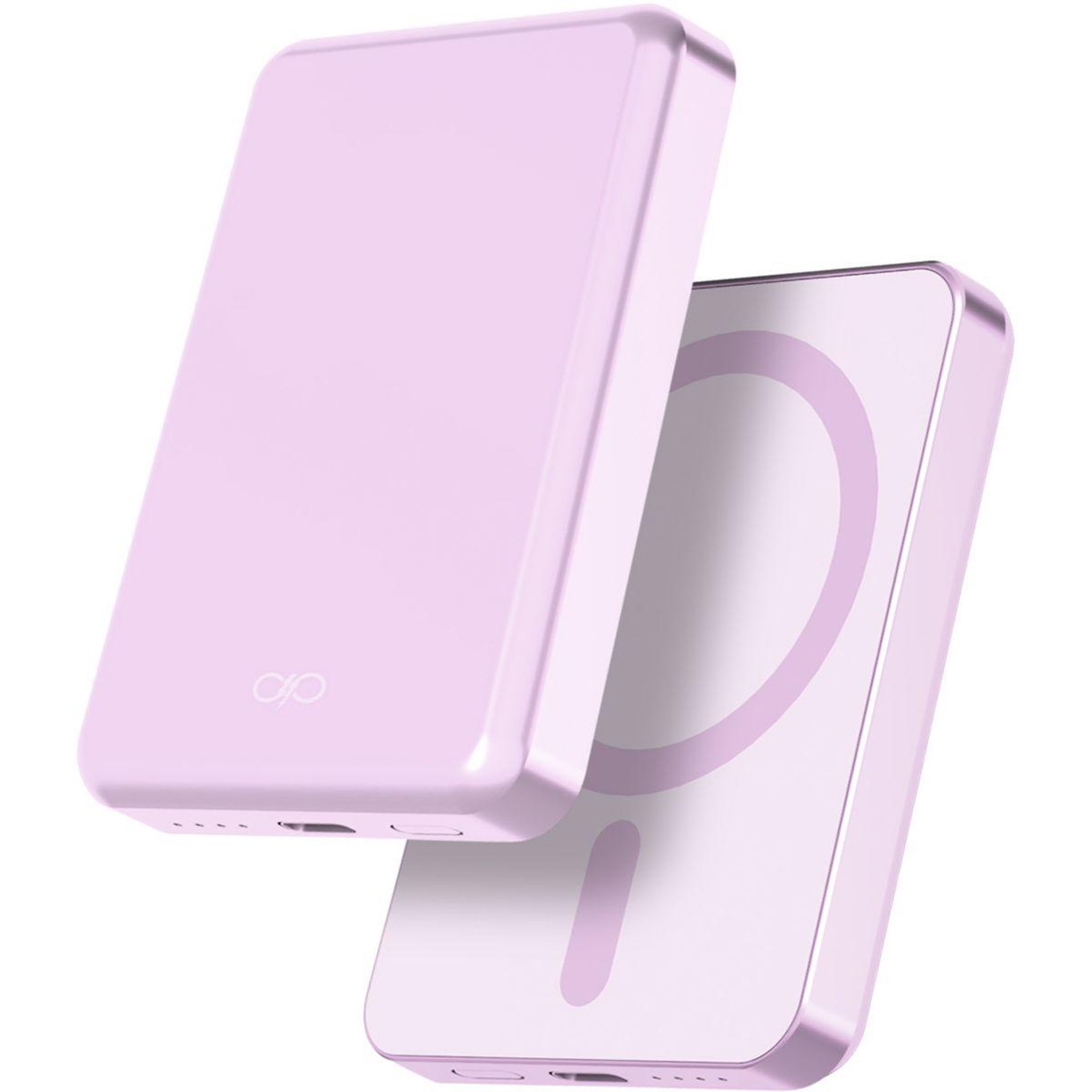 Voir la diapositive 2 : FORCE POWER Batterie externe 5000mah magsafe usb-c 15w rose