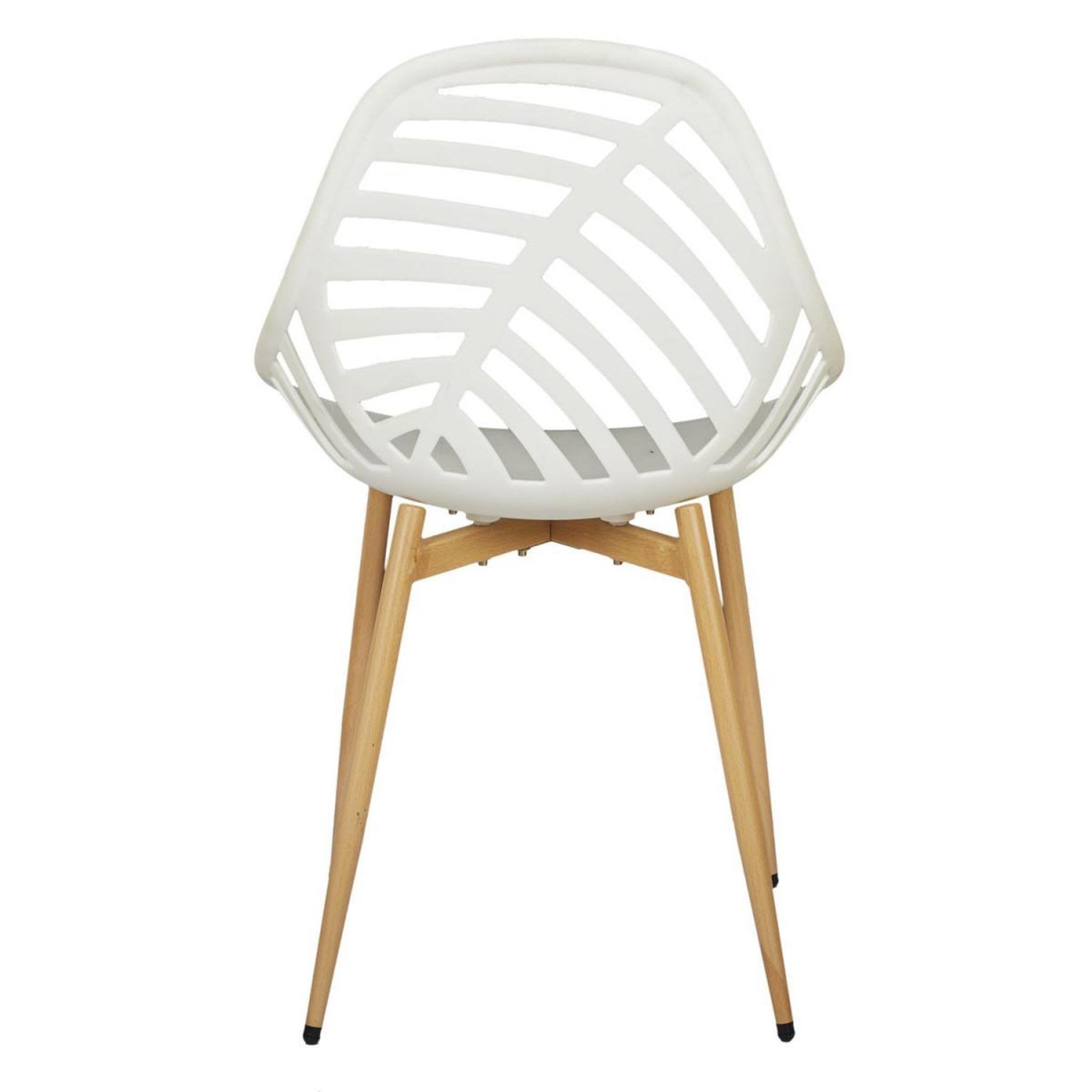 Voir la diapositive 5 : The Home Deco Factory Lot de 4 chaises de jardin  alameda  83cm blanc