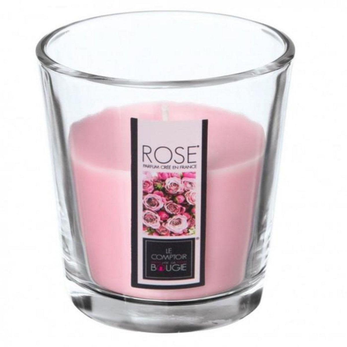 COMPTOIR DE LA BOUGIE Bougie Parfumée en Verre  Nina  90g Rose