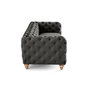 Voir la diapositive 5 : LISA DESIGN Walter - canapé 3 places chesterfield en velours - pieds bois