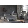 Voir la diapositive 8 : Lit junior style industriel couchage 90x200cm + 1 tiroir de rangement bout de lit LOFTY