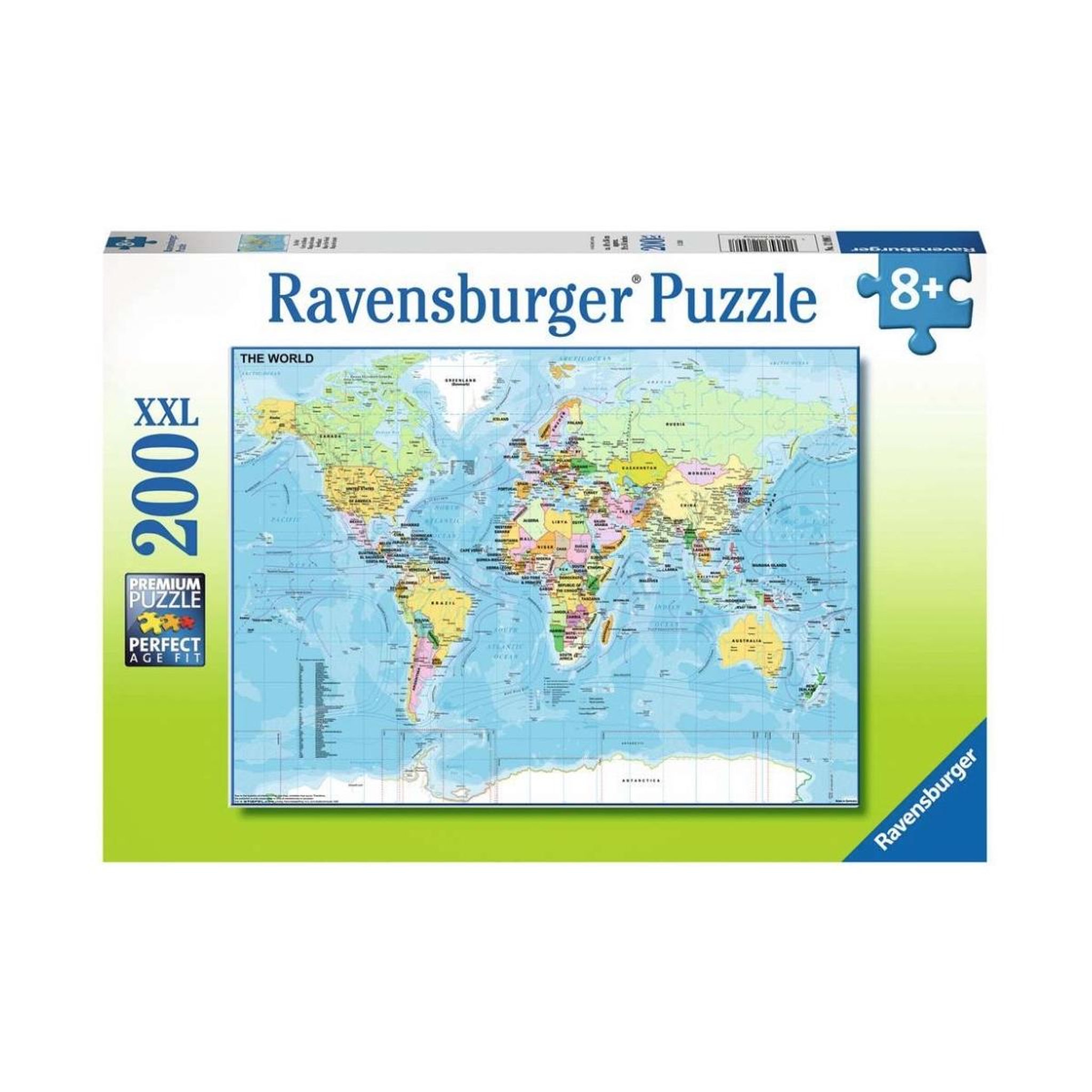 RAVENSBURGER Puzzle XXL 200 p  - Carte du Monde