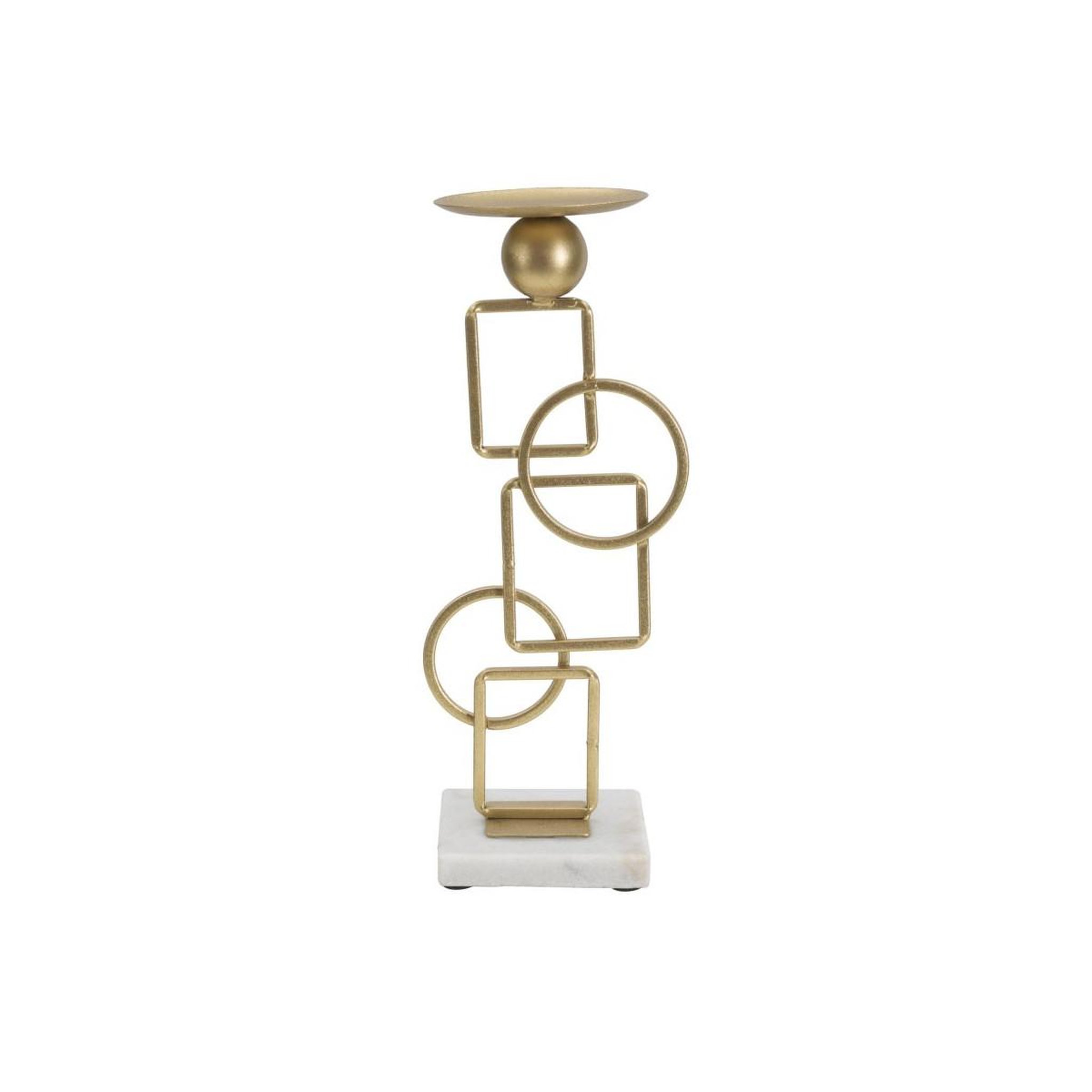 Paris Prix Bougeoir design en métal  marie  31cm or