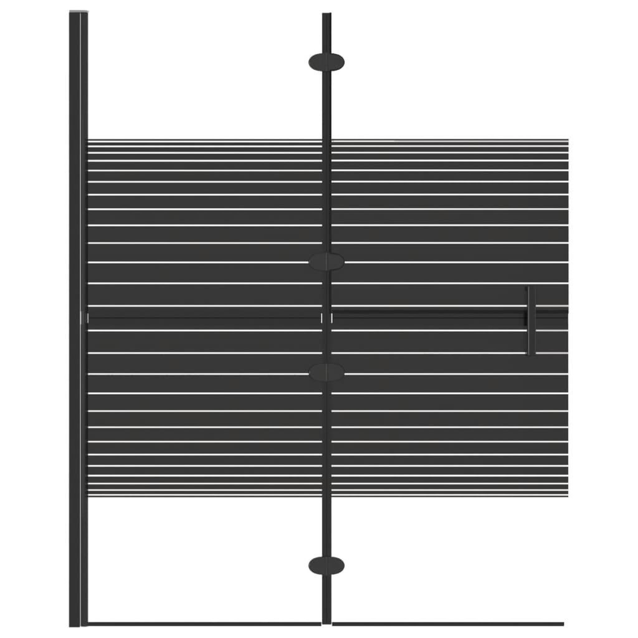 Voir la diapositive 3 : VIDAXL Cabine de douche pliable ESG 100x140 cm Noir