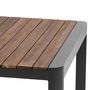 Voir la diapositive 4 : HESPERIDE Table de jardin fixe en aluminium et acacia 10 places PARADIZE - Noyer et graphite