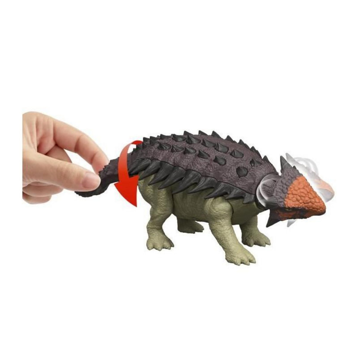 JURASSIC Jurassic World - Figurine articulée Ankylosaurus Rugissement féroce - Son - Jurassic World - JGB90