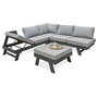 Voir la diapositive 5 : DCB GARDEN Salon bas de jardin en angle - 5/6 places - Aluminium - Anthracite