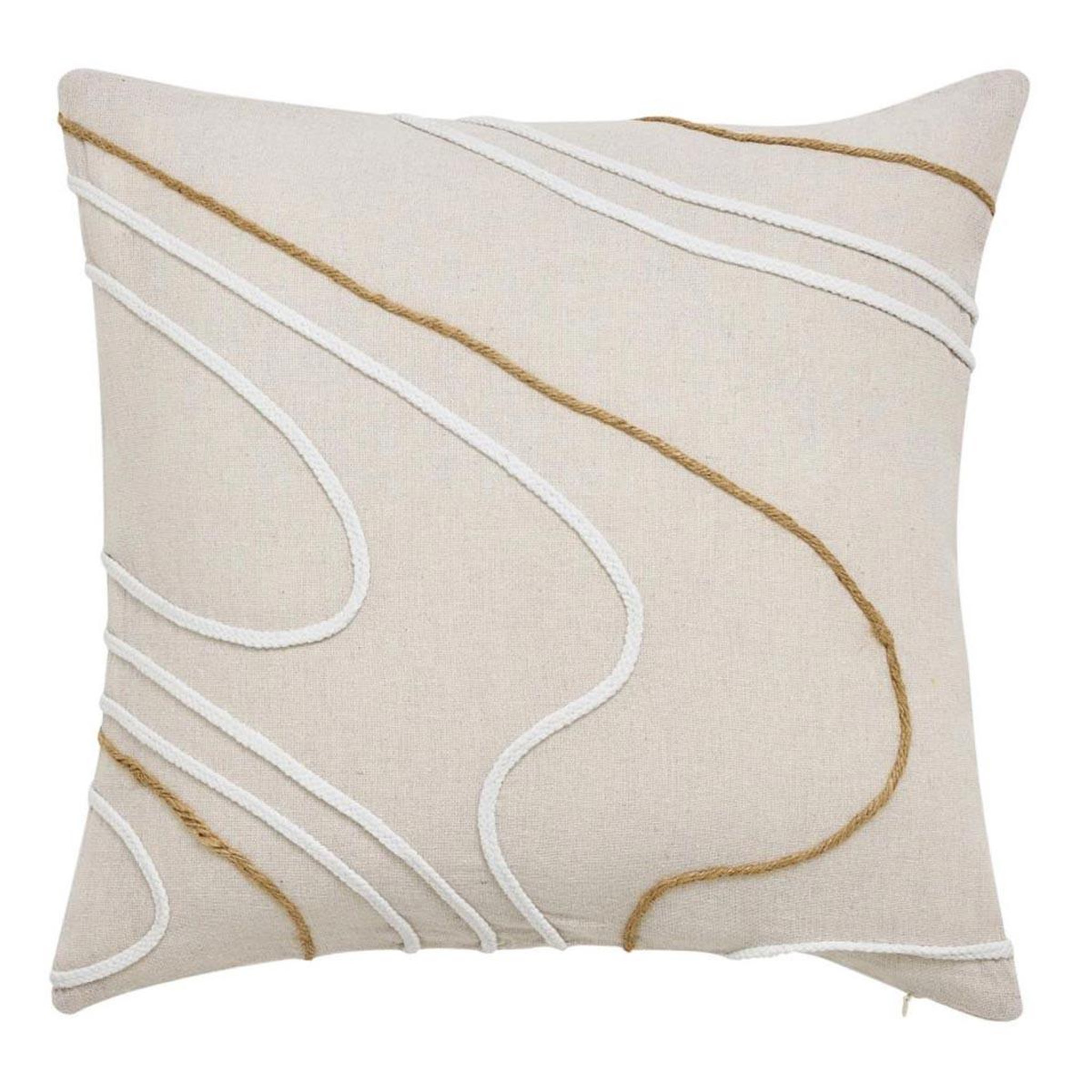 Douceur d'Intérieur Coussin déco  lacia  45x45cm beige