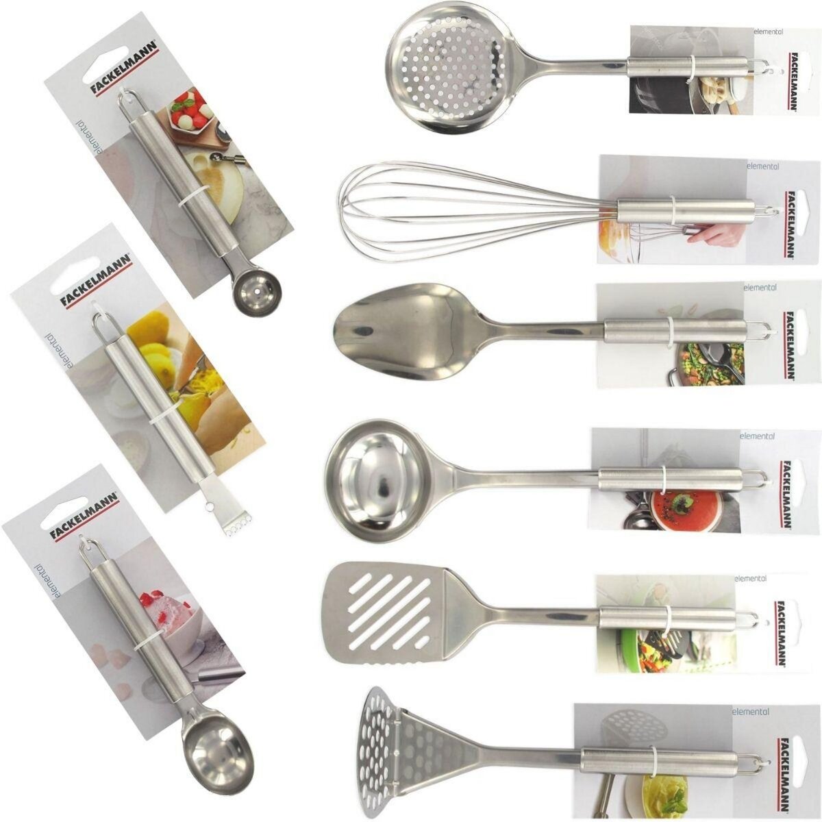 Fackelmann Ensemble ustensiles de cuisine 9 pièces Fackelmann Elemental