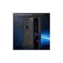 amahousse Coque noire souple Sony Xperia XZ2 Premium avec effet carbone brossé