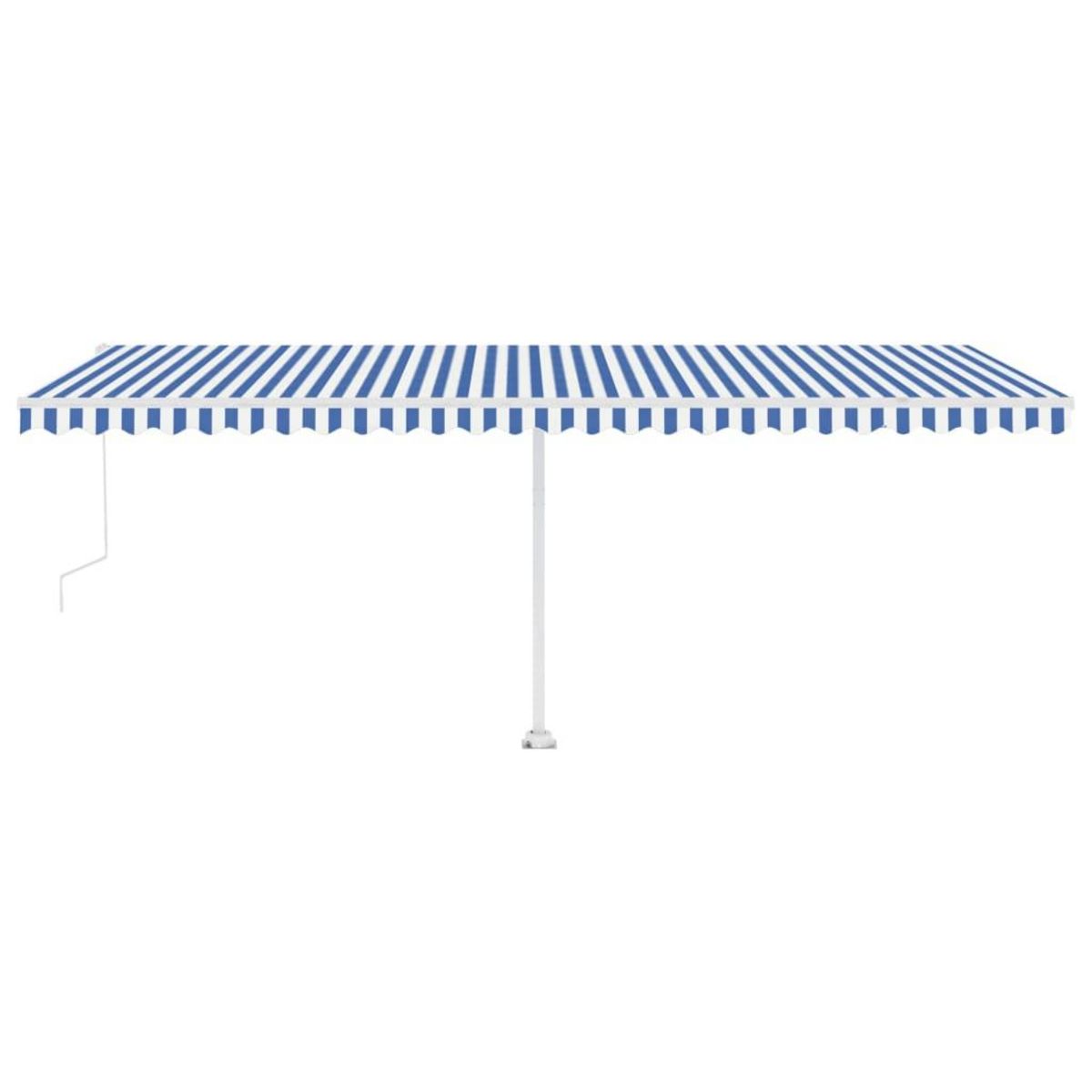 VIDAXL Auvent automatique sur pied 600x300 cm Bleu/Blanc