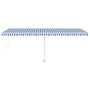 Voir la diapositive 5 : VIDAXL Auvent automatique sur pied 600x300 cm Bleu/Blanc