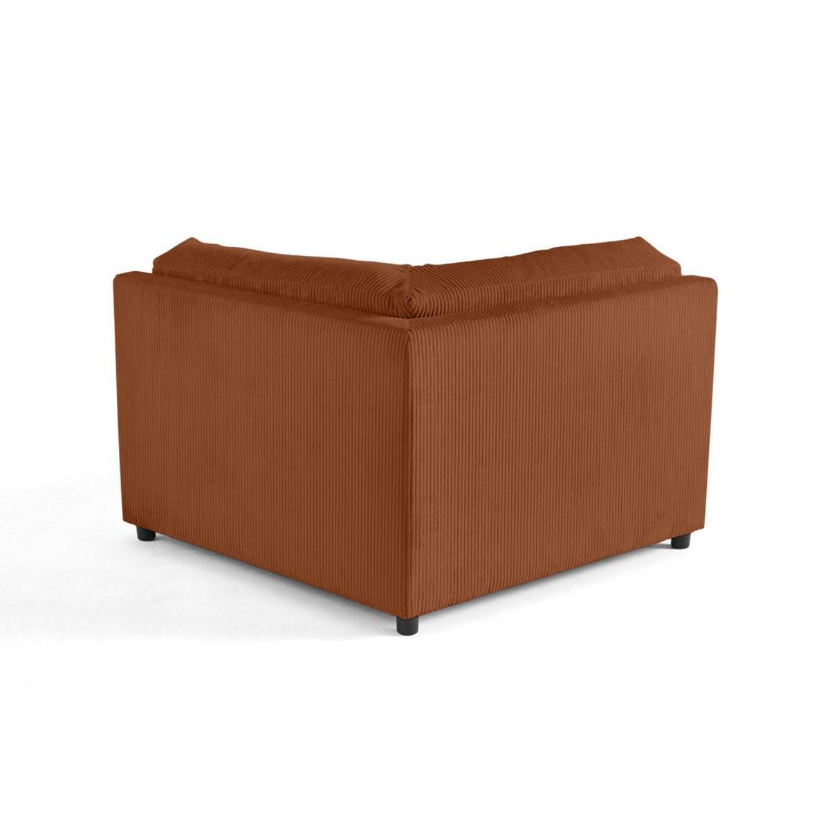 LISA DESIGN Garance - module d'assise d'angle réversible - en velours côtelé