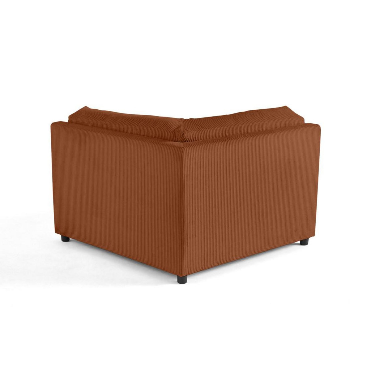 LISA DESIGN Garance - module d'assise d'angle réversible - en velours côtelé