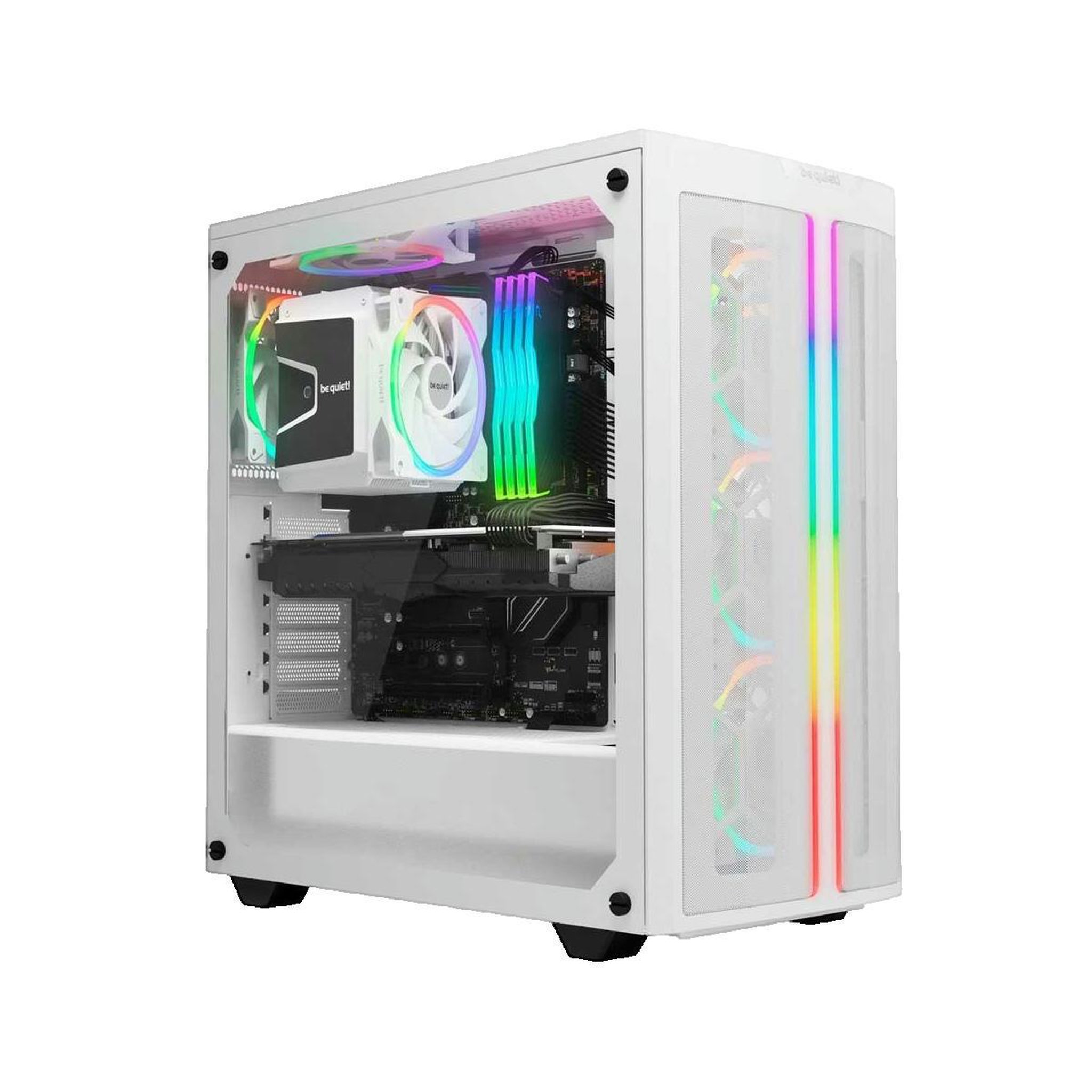 Voir la diapositive 2 : BE QUIET Ventilateur be-quiet Light Wings White 120 mm ARGB