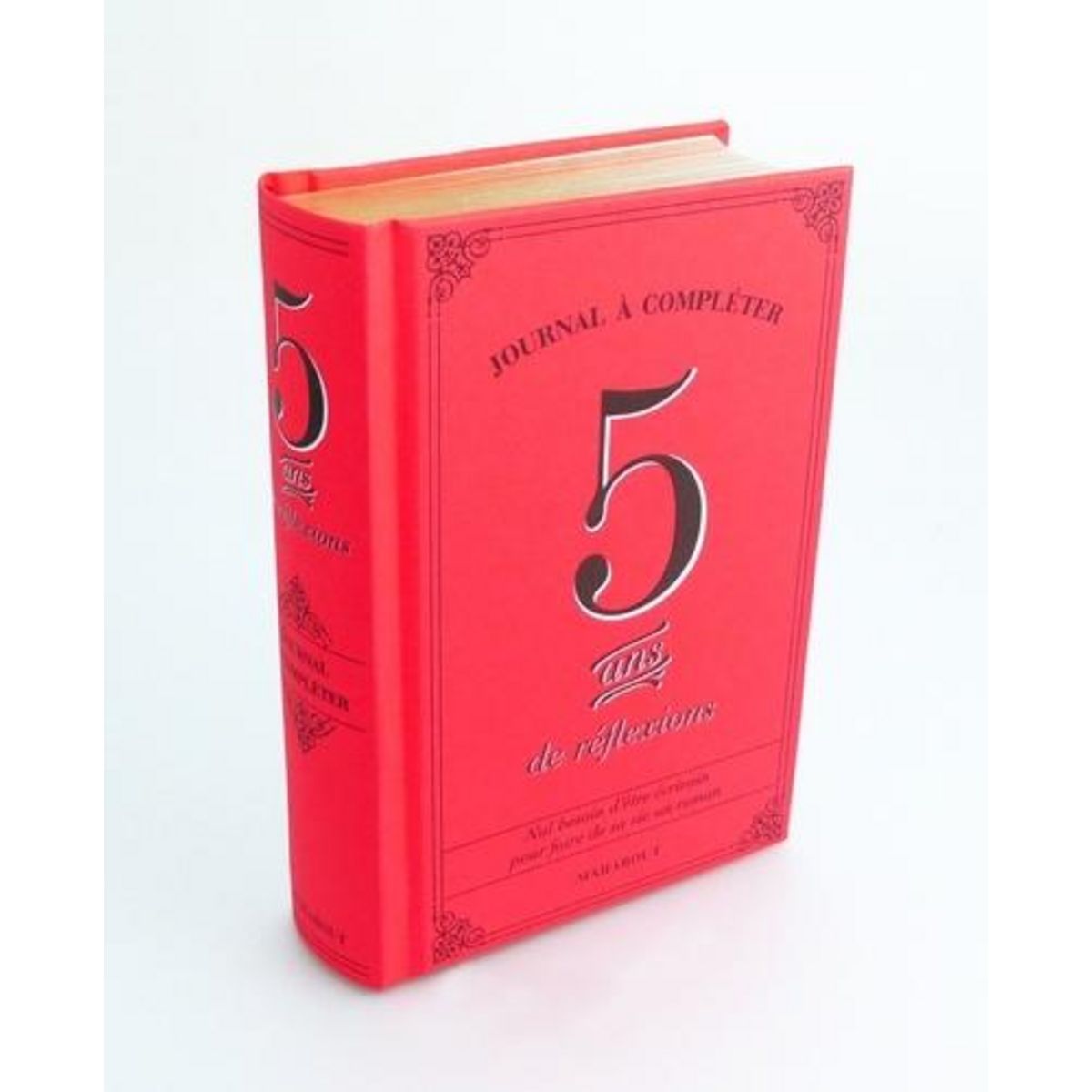 5 ANS DE REFLEXIONS. JOURNAL A COMPLETER, Marabout