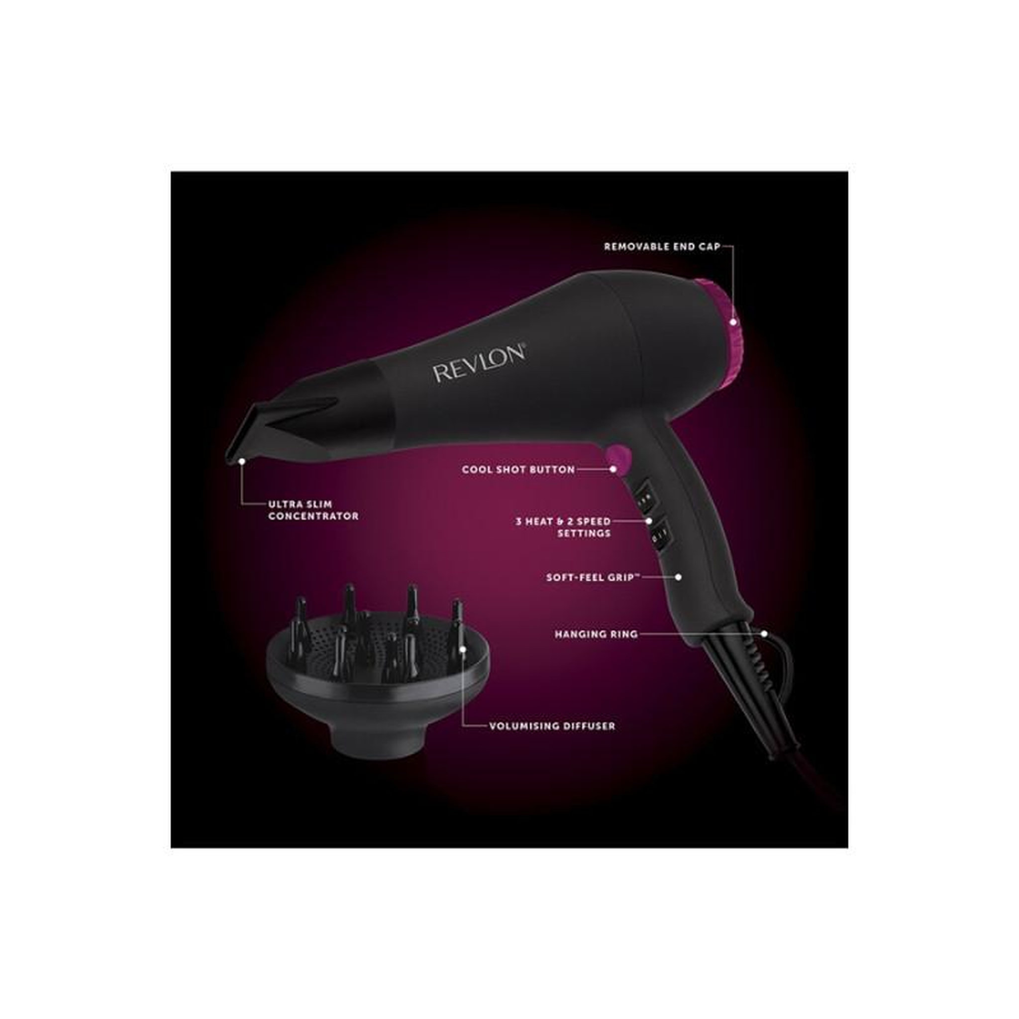 Voir la diapositive 5 : Revlon Sèche-cheveux 2000w - rvdr5251e1