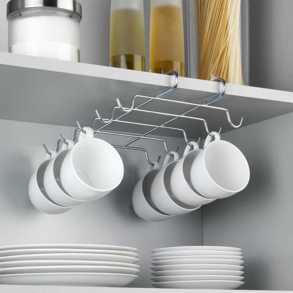 Wenko Accroche-tasses pour étagère - 10 tasses