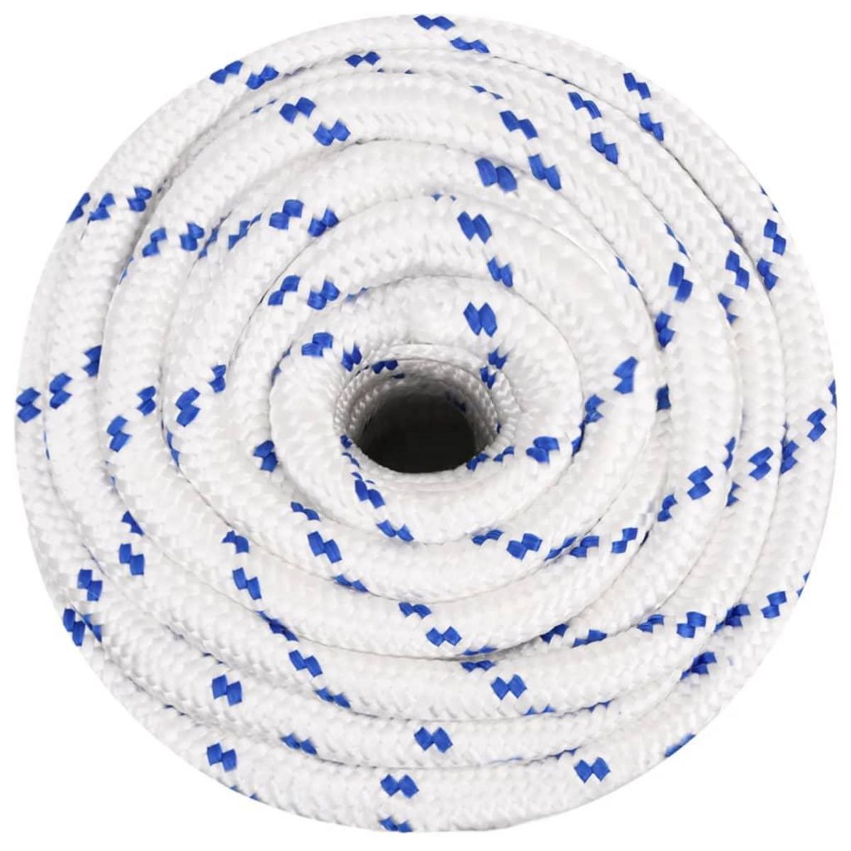 VIDAXL Corde de bateau Blanc 20 mm 25 m Polypropylene