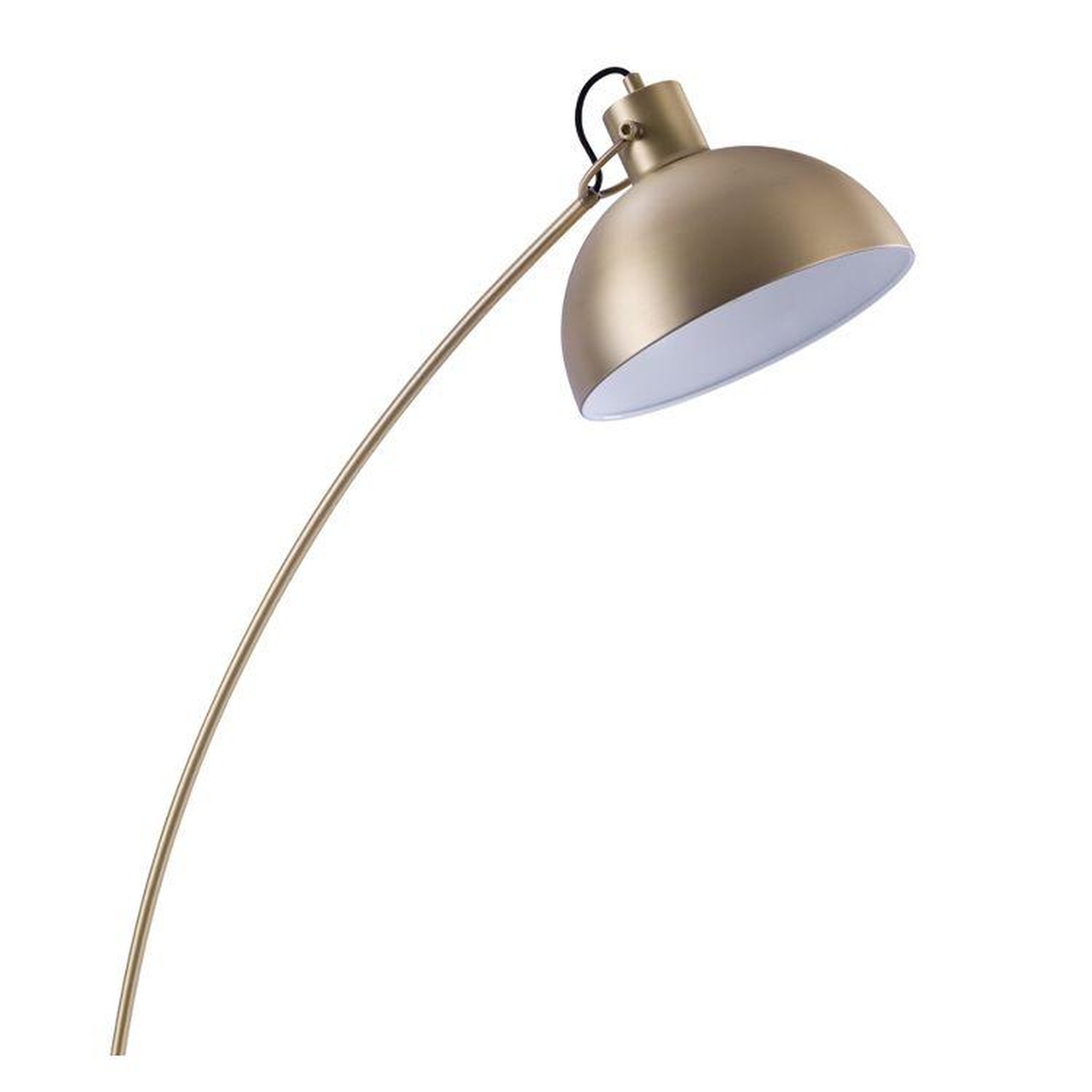 Voir la diapositive 2 : MAISON PAVANE Lampadaire en métal couleur laiton-jersey