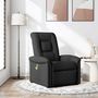 Voir la diapositive 1 : VIDAXL Fauteuil de massage inclinable Noir Tissu