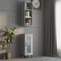 Voir la diapositive 1 : VIDAXL Armoire murale sonoma gris 34,5x32,5x90 cm bois d'ingenierie