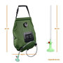 Voir la diapositive 2 : LINXOR Sac de douche solaire 20 L pour camping ou jardin - Vert kaki