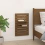 Voir la diapositive 3 : VIDAXL Etageres de chevet murales 2 pcs Marron miel Bois de pin massif