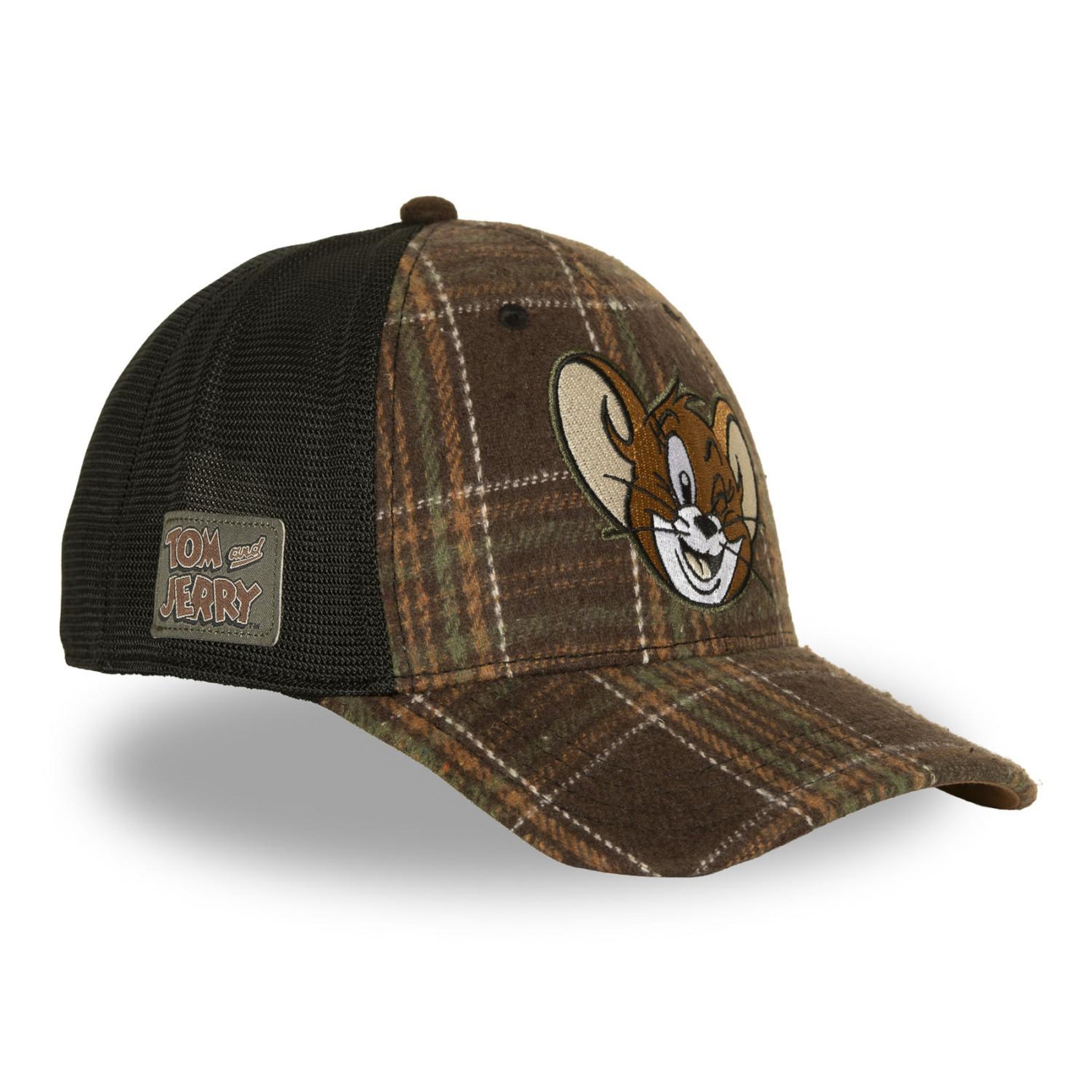 Voir la diapositive 4 : CAPSLAB Casquette baseball avec filet et patch tom & jerry jerry